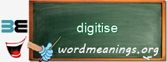 WordMeaning blackboard for digitise